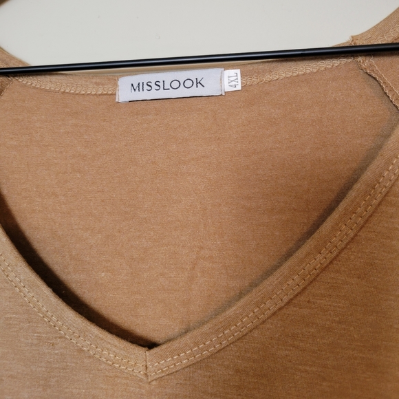 Misslook | Khaki Cactus Tee - Picture 5 of 5